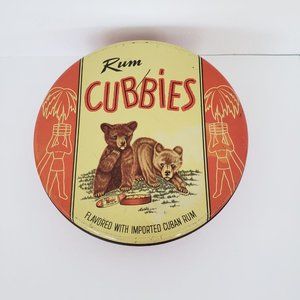 Rum Cubbies Vintage Cookie Tin